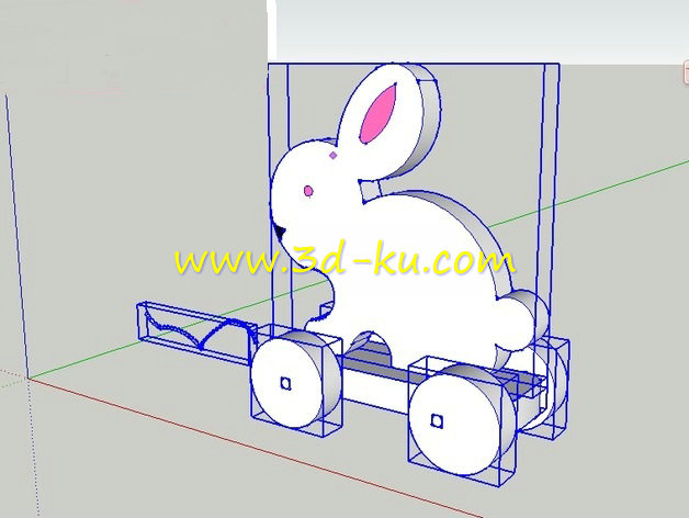 兔子月饼模具模型的图片1