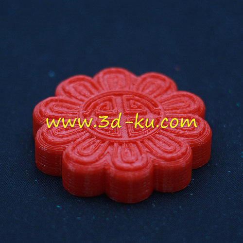 花朵型月饼模具模型的图片1