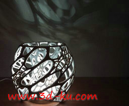 3D打印模型蜂窝灯的图片