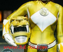 3D打印模型黄色电源游侠头盔的图片