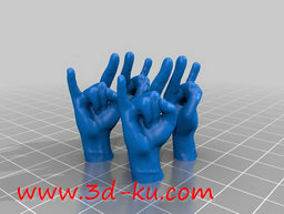3D打印模型牛角耳环的图片