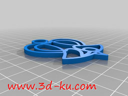 3D打印模型一款天使吊坠装饰品的图片