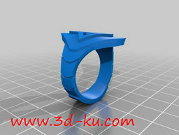 3D打印模型一款三角形环可戴在手的图片