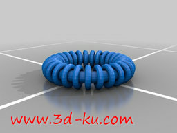 3D打印模型一款自己设计的手镯套的图片