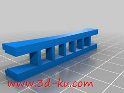 3D打印模型在扎起的头发上，别上的图片