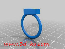 3D打印模型一款心形戒指的图片