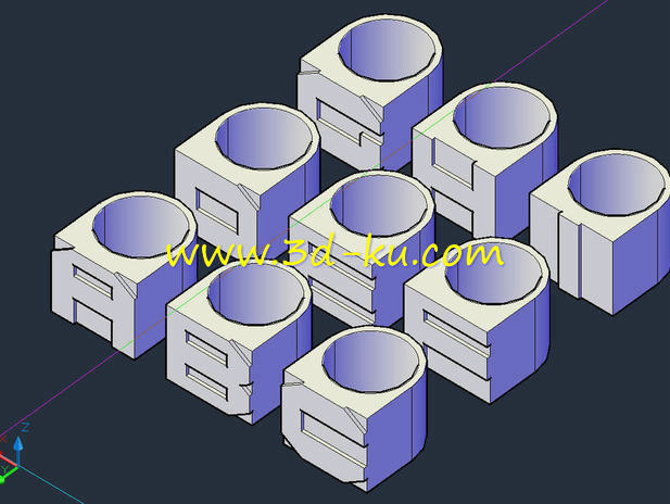 打印代表自己的字母戒模型的图片1