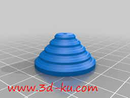 3D打印模型由两个圆锥拼合而成，的图片