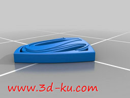 3D打印模型超人标志挂坠的图片