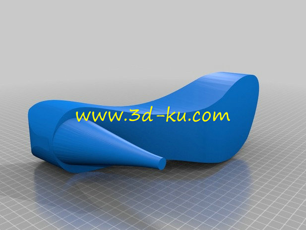 一体成型的3D高跟鞋模型的图片1