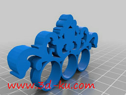 3D打印模型巴洛克式风格戒指的图片