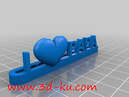 3D打印模型为爸爸特制的领带夹的图片