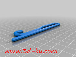 3D打印模型一款简单的发卡造型的图片