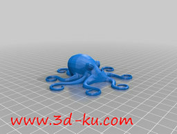 3D打印模型章鱼发夹的图片