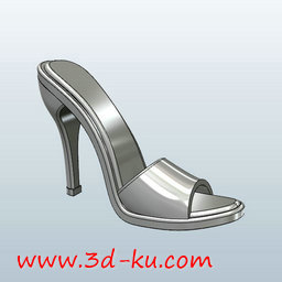 3D打印模型女式高跟凉拖的图片