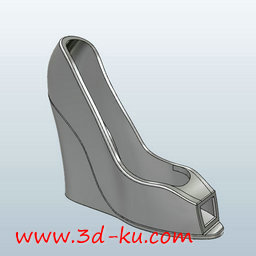3D打印模型坡跟露趾凉鞋的图片