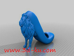 3D打印模型狮子高跟鞋的图片