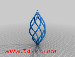 3D打印模型网状吊坠或者耳环的图片