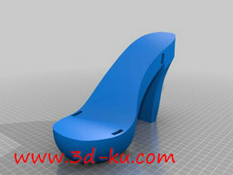 3D打印模型女士的高跟拖鞋的图片