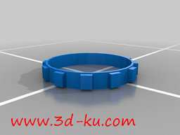 3D打印模型矩形块的手镯的图片