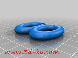 3D打印模型游泳衣顶端抓扣的图片