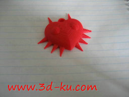 3D打印模型带刺的面具项链的图片