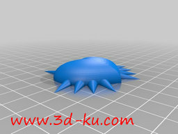 3D打印模型带刺的面具项链的图片