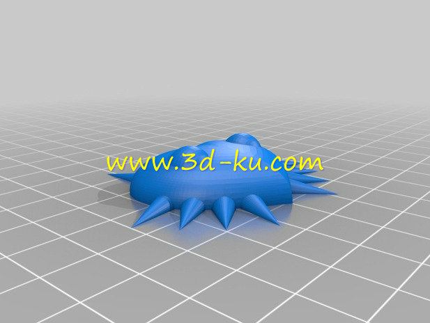 带刺的面具项链模型的图片3