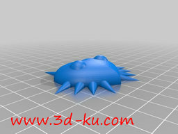3D打印模型带刺的面具项链的图片