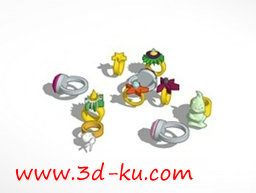 3D打印模型指环的图片