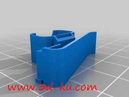 3D打印模型可夹在衣服上的铅笔夹的图片