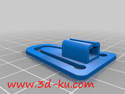 3D打印模型苹果耳芽衬衫夹的图片