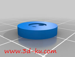 3D打印模型两孔衬衫钮扣的图片