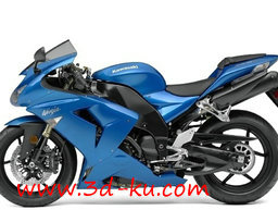 3D打印模型一款川崎摩托钥匙链的图片