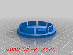 3D打印模型汽车车轮中心盖的图片