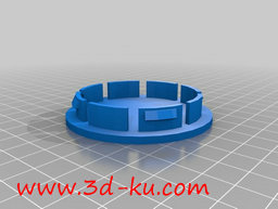 3D打印模型汽车车轮中心盖的图片