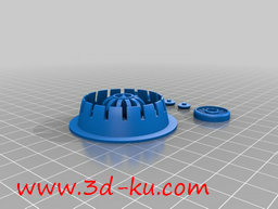 3D打印模型无人机组件的图片