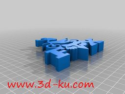 3D打印模型福克斯赛车徽标和骑手的图片