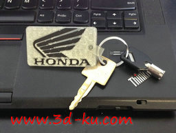 3D打印模型本田汽车钥匙扣的图片