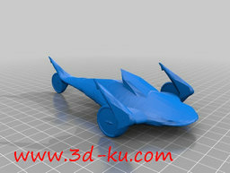 3D打印模型鲨鱼赛车的图片
