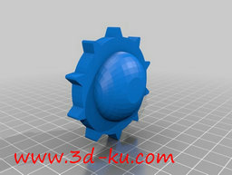 3D打印模型坦克的齿轮带的图片