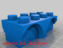 3D打印模型加长小火车的图片