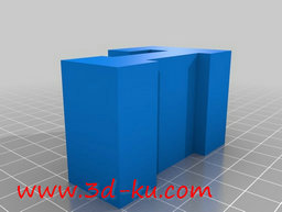 3D打印模型字母火车桥支架的图片