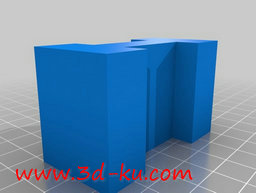 3D打印模型字母火车桥支架的图片