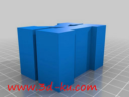 3D打印模型字母火车桥支架的图片