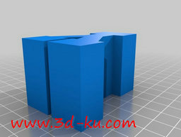 3D打印模型字母火车桥支架的图片