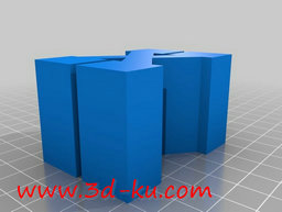 3D打印模型字母火车桥支架的图片