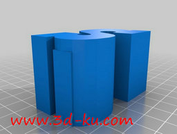 3D打印模型字母火车桥支架的图片