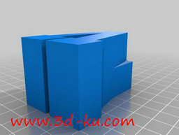 3D打印模型字母火车桥支架的图片