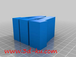 3D打印模型字母火车桥支架的图片